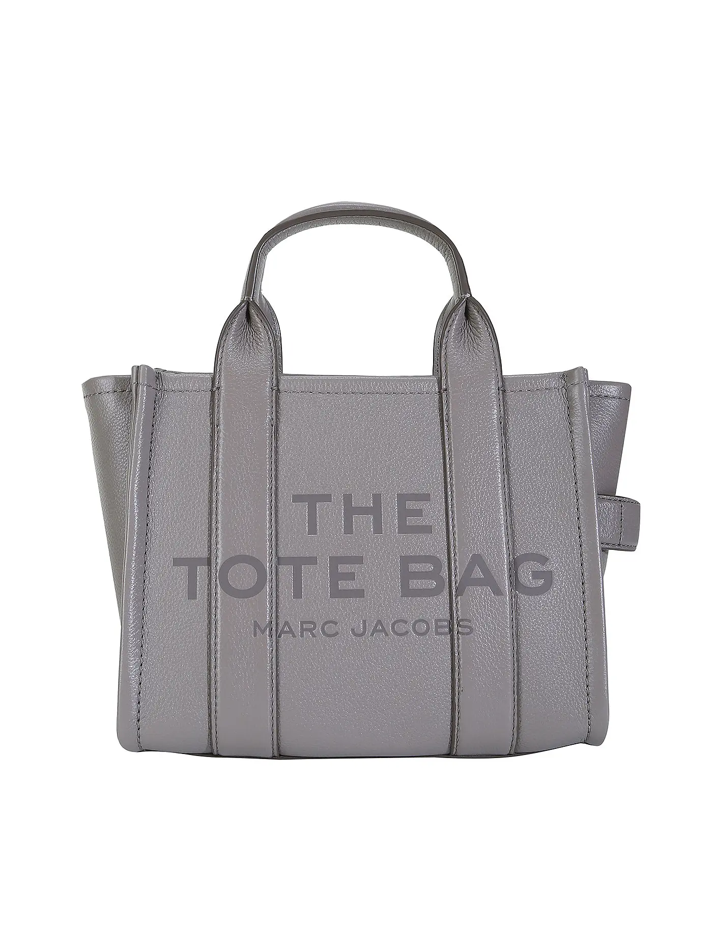 MARC JACOBS | Ledertasche - Tote Bag THE SMALL TOTE LEATHER | grau